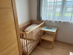 Łóżko lub łóżka w pokoju w obiekcie Ferienwohnung Christ