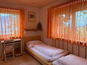 Łóżko lub łóżka w pokoju w obiekcie Ferienwohnung Christ