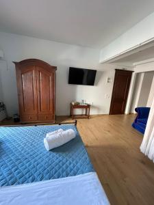TV a/nebo společenská místnost v ubytování Great Greece Le Convivial Suites