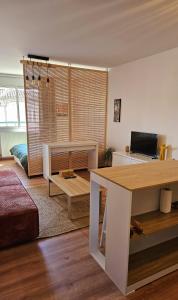 Posezení v ubytování Grand studio au coeur de Nîmes