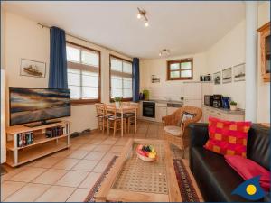 Η κουζίνα ή μικρή κουζίνα στο Villa Ricarda Whg 01