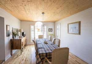 Χώρος καθιστικού στο Auberge Évasion Nature Petite-Vallée