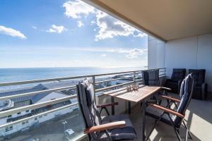 Balkón nebo terasa v ubytování Grömitz-Center Whg 880