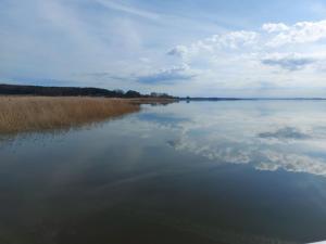 a large body of water with clouds in the sky at Moderne Ferienwohnung "Parkblick" im Ostseebad Ückeritz in Ueckeritz