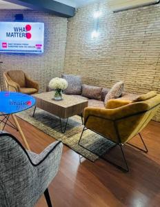 Posezení v ubytování Chrismar Hotel Lusaka