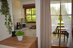 Kuchyň nebo kuchyňský kout v ubytování Ferienresidenz Chiemseestrand - Apartment 24