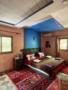 Letto o letti in una camera di Riad Atlas Garden