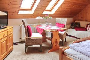 Posezení v ubytování Ferienwohnung Rosentraum
