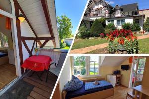 un collage de fotos de una casa en Heringsdorf, Residenz Inselliebe - EZ, en Heringsdorf