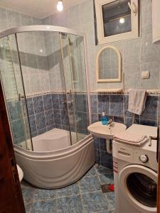 Koupelna v ubytování Ris