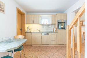 Dapur atau dapur kecil di Ferienhof Karl's Ruhe, "Sommerhaus"