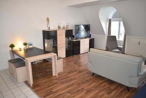 Η κουζίνα ή μικρή κουζίνα στο Haus Heß Ferienwohnung Nr 07