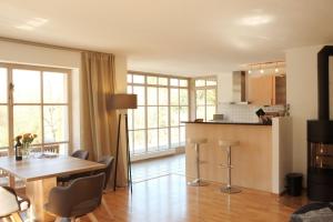 Kuchyň nebo kuchyňský kout v ubytování Gartenparadies