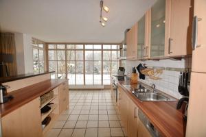 Kuchyň nebo kuchyňský kout v ubytování Gartenparadies