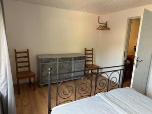 Posteľ alebo postele v izbe v ubytovaní Ferienwohnung Seestern-Mondsee