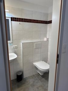 Kúpeľňa v ubytovaní Ferienwohnung Seestern-Mondsee