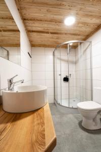 Et badeværelse på Dom Wypoczynkowy NATALIA + 36 billeder