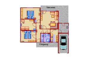 Plantegning af Ferienhaus im Feriendorf Reichenbach B17