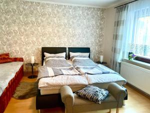 Postel nebo postele na pokoji v ubytování Ferienwohnung Boldt