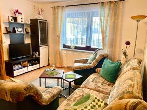 Posezení v ubytování Ferienwohnung Boldt