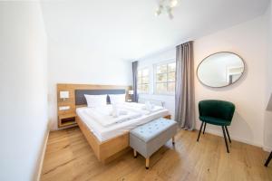 Katil atau katil-katil dalam bilik di Haus an der Düne Wohnung 9
