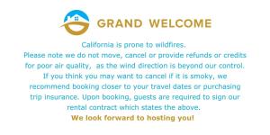 a flyer for a grand welcomes event with a picture of a tree at Tahoe Keys Marina View - 3 BDR Desirable Community in South Lake Tahoe