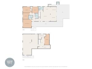 una planimetria di Chic Beach House: Waterfront, Vineyards, Hot Tub a Wading River