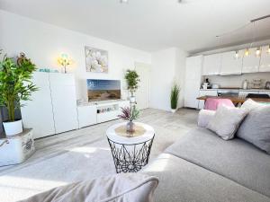 Kuchyň nebo kuchyňský kout v ubytování Ferienwohnung Lindenkoje