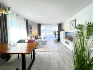 Posezení v ubytování Ferienwohnung Lindenkoje + 9 fotografií
