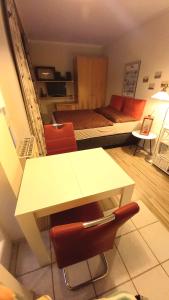 Köök või kööginurk majutusasutuses Haus Having WE 301 "Lütte Stuv"