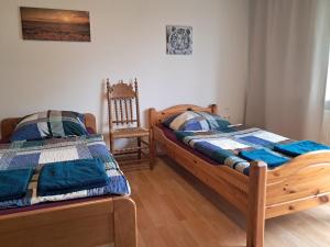 Postel nebo postele na pokoji v ubytování Ferienwohnung Andy