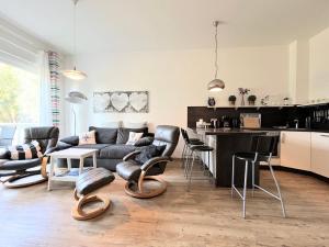 Kuchyň nebo kuchyňský kout v ubytování DUENENROSE App Nr 03 max 3 Pers