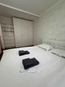 Posteľ alebo postele v izbe v ubytovaní Kharkovlux