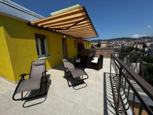 Balkón nebo terasa v ubytování BeAttic