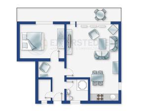 Κάτοψη του Wohnung 3 Kleine Moewe ID 030