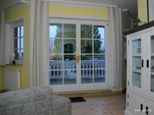Ein Balkon oder eine Terrasse in der Unterkunft Landhaus Uhlenhof 4