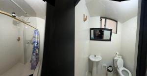 Koupelna v ubytování hotel torre 52