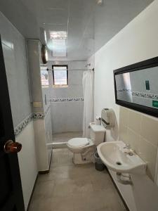 Koupelna v ubytování hotel torre 52