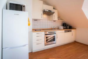Η κουζίνα ή μικρή κουζίνα στο Wohnung 11 frei salzig ID 365