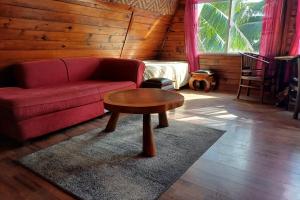 Posezení v ubytování Ahonu beach studio