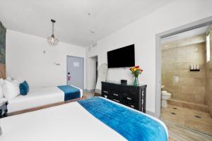TV a/nebo společenská místnost v ubytování Whitelaw Hotel