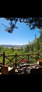 Μπαλκόνι ή βεράντα στο Domo Temuco con vista a la ciudad