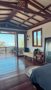Χώρος καθιστικού στο La Bima Beach House