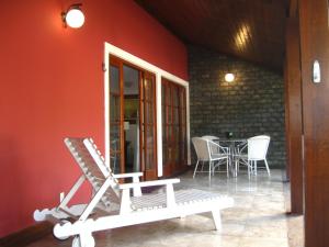 A patio or other outdoor area at Casa do Sergio