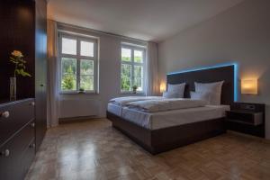 Postel nebo postele na pokoji v ubytování Residenz Itterbach