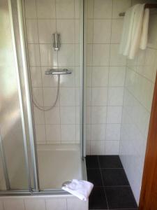 A bathroom at Gasthof Westfeld