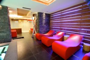 Χώρος καθιστικού στο Hotel Avio