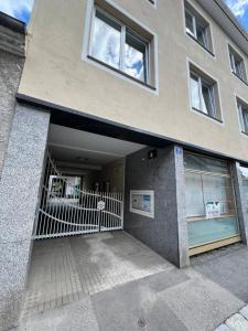 a building with a gate in front of it at Privatzimmer Burgpanorama in Raabs an der Thaya +10 photos