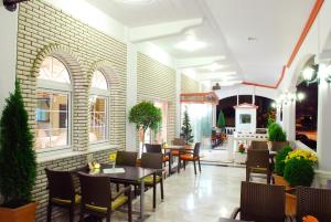 Χώρος καθιστικού στο Hotel Strass