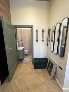 Koupelna v ubytování Apartament Frombork Łempicka